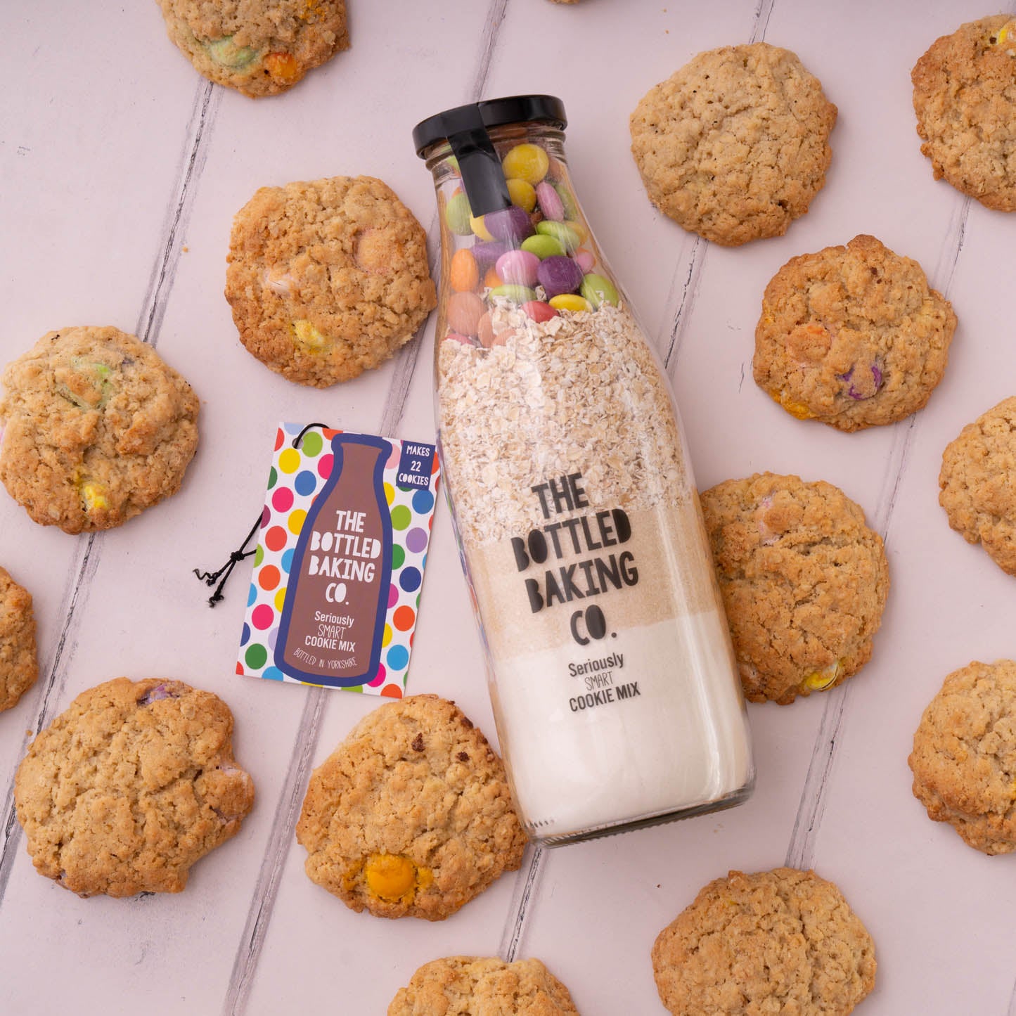 Seriously smart cookie mix in a bottle