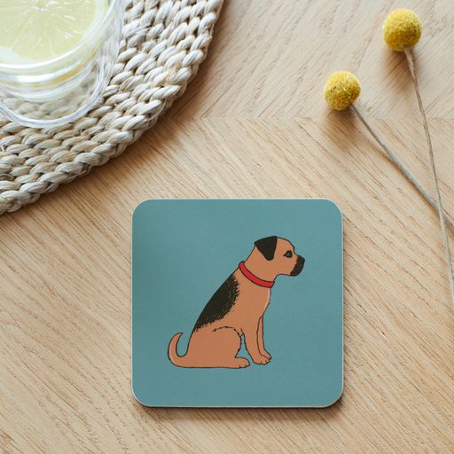 Border terrier coaster