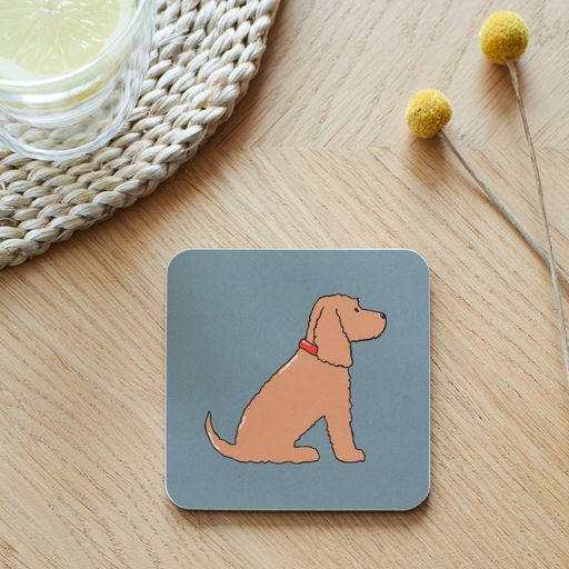 Cocker spaniel golden coaster